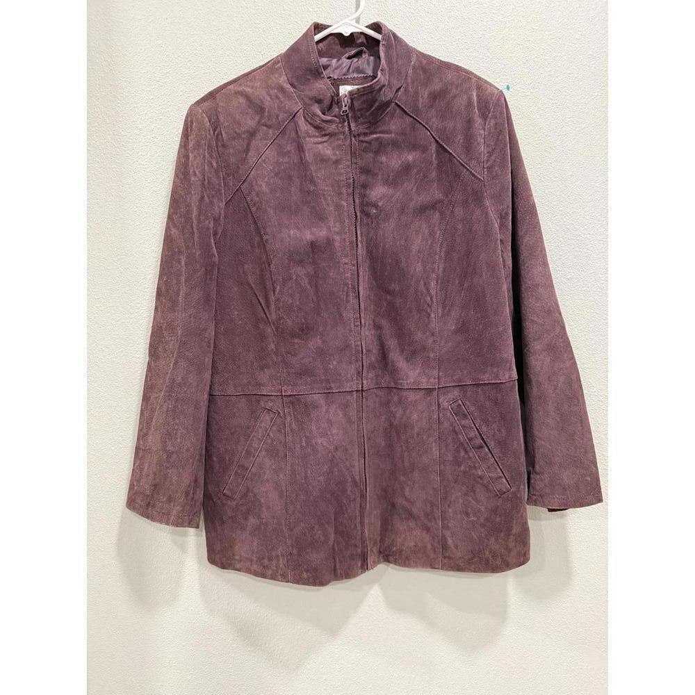 Damart Authentic Suede Zip Up Jacket, UK 18 - Picture 2 of 5